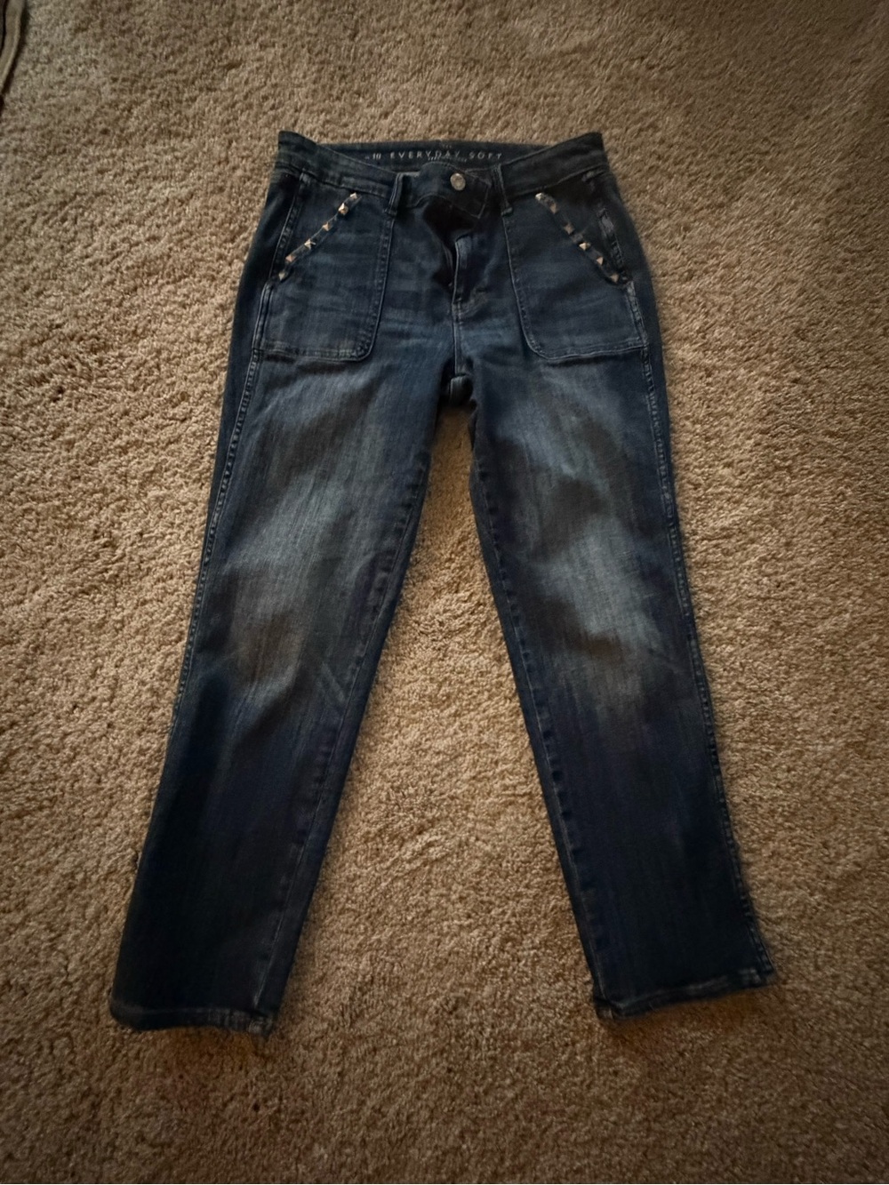 White House Black Market Dark Blue Boyfriend Jeans